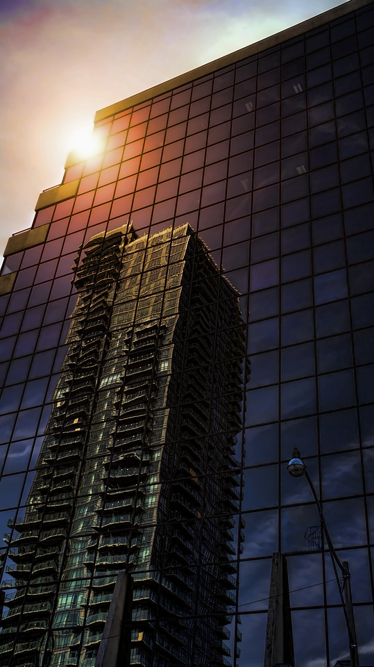 Toronto sunset downtown