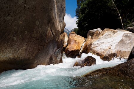 Travel waterfall verzasca photo