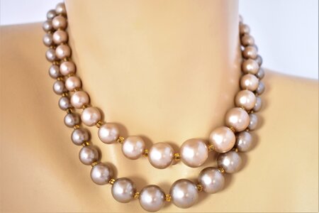 Faux pearl luxury choker necklace photo