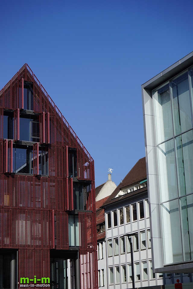Facade red architecture