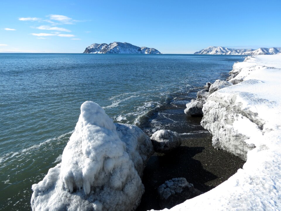 Coast snow winter