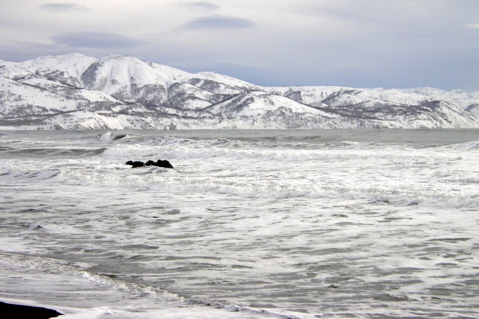 Coast snow winter photo