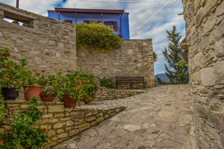 Houses wall stone