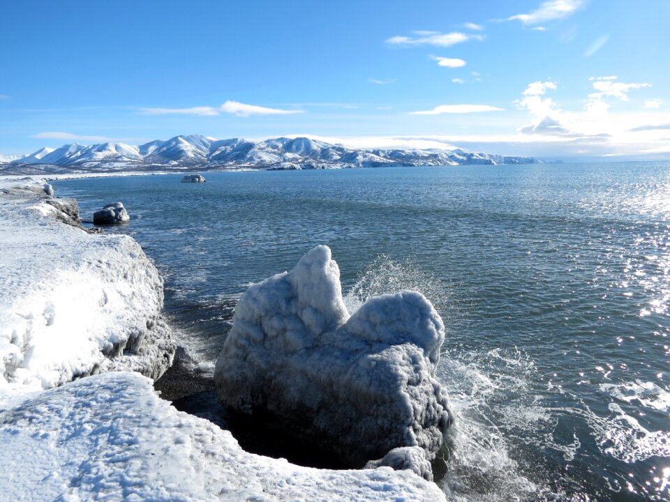 Coast snow winter