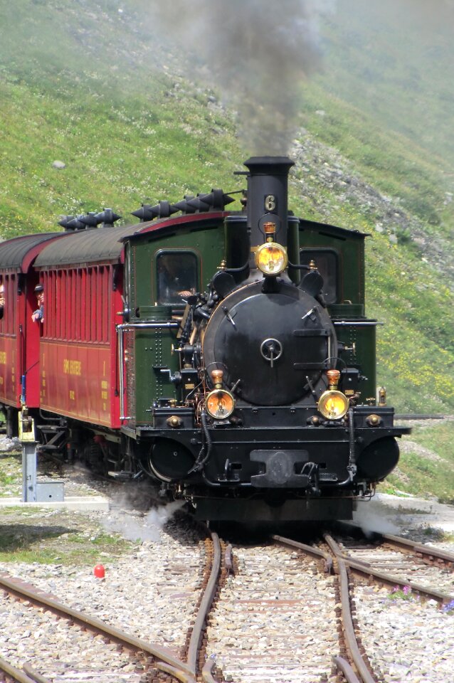 Switzerland steam train furka-dampfbahn