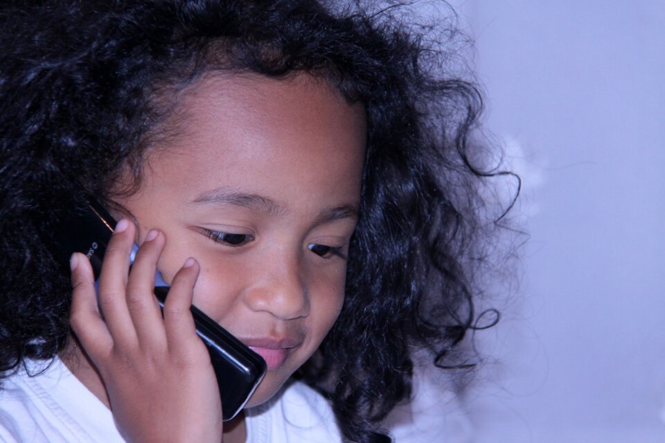 Girl telephone cute
