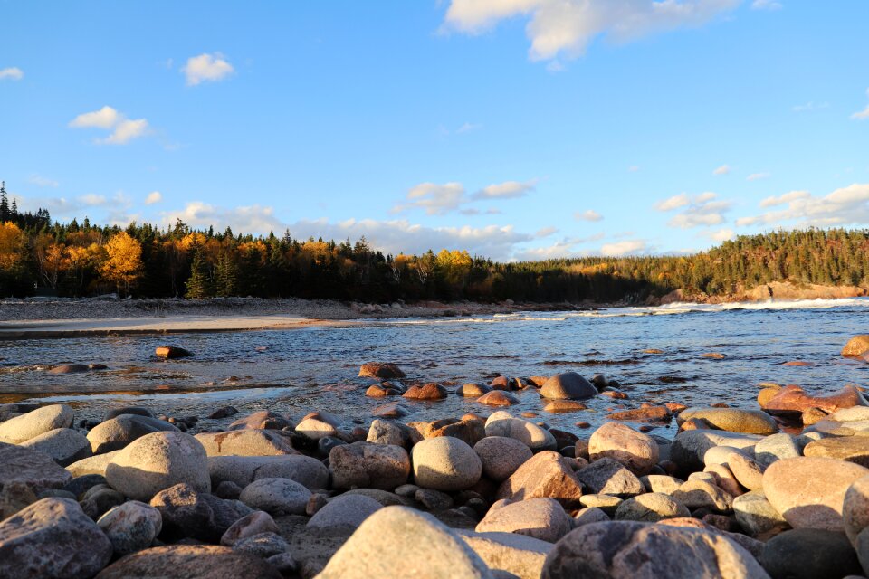 Lake landscape panorama