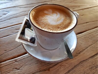 Caffeine drink wood