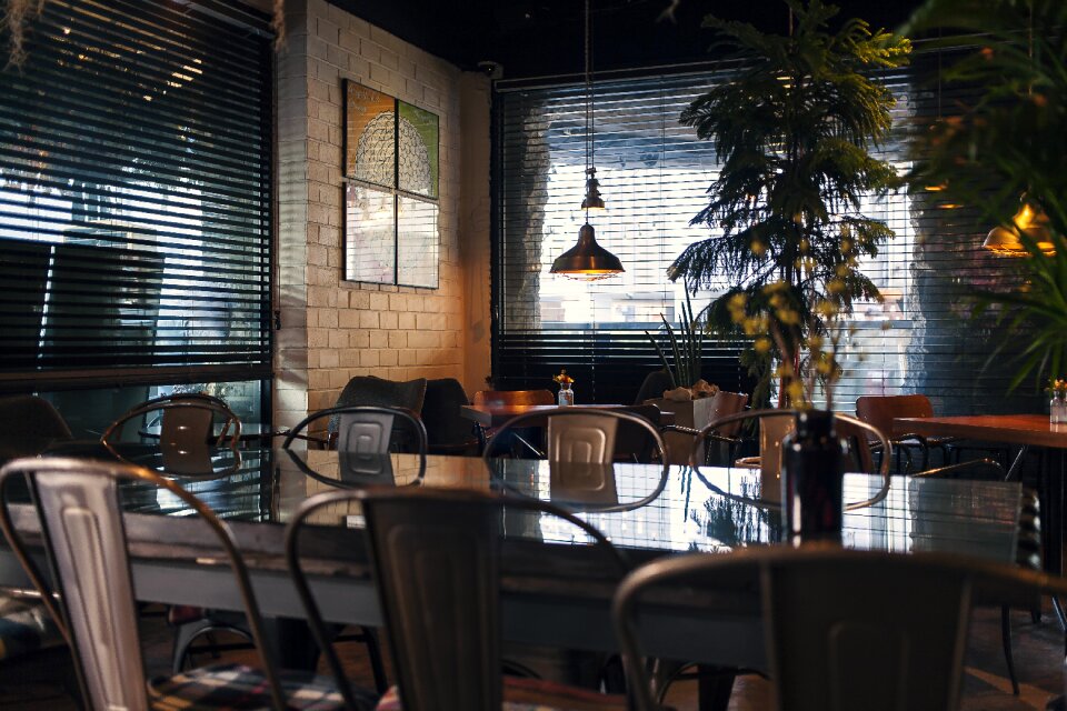 Window cafe atmosphere