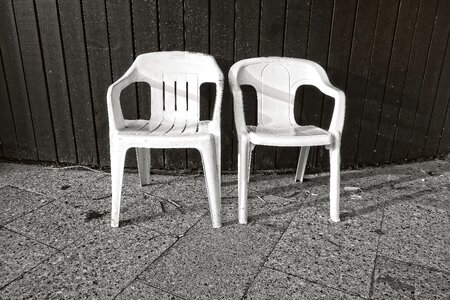 Plastic chair seat furniture photo