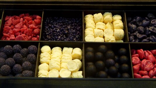 Showcase box of chocolates sweetmeats photo