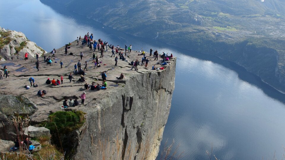 Mountain nature pulpit rock photo