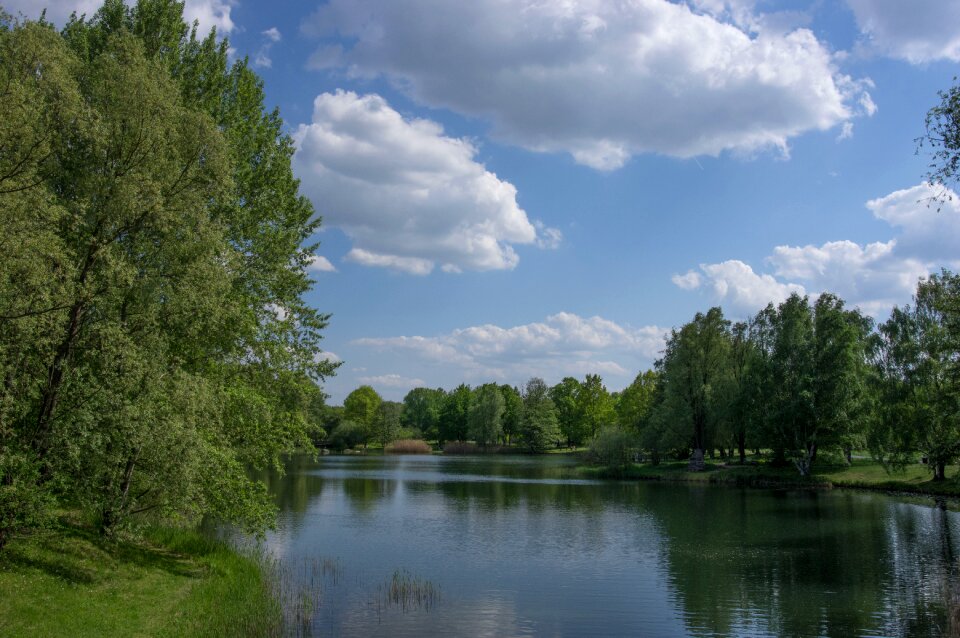 Lake reflection sky