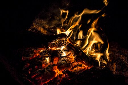 Campfire abstract art