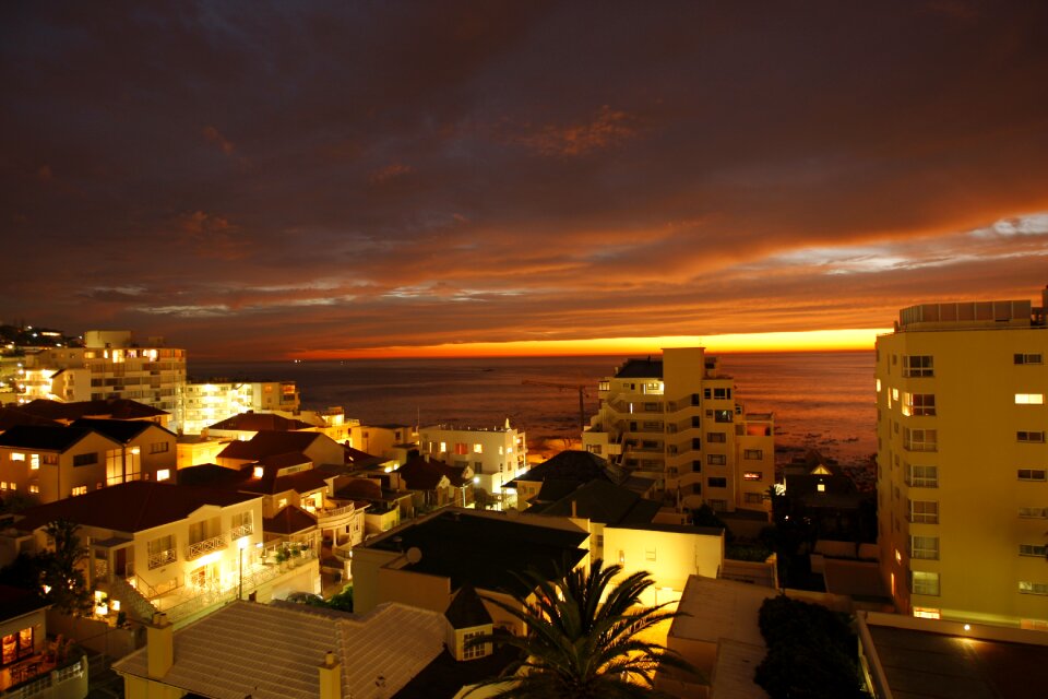 Horizontal dusk evening
