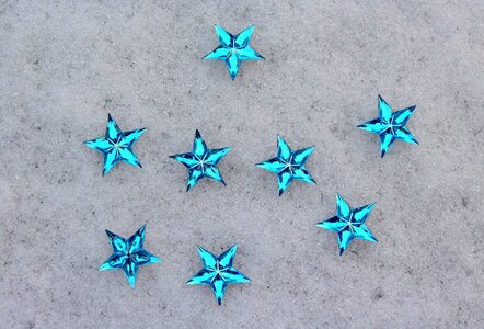 Stars glass stars snow