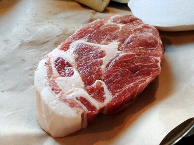 Pig meat gourmet steak