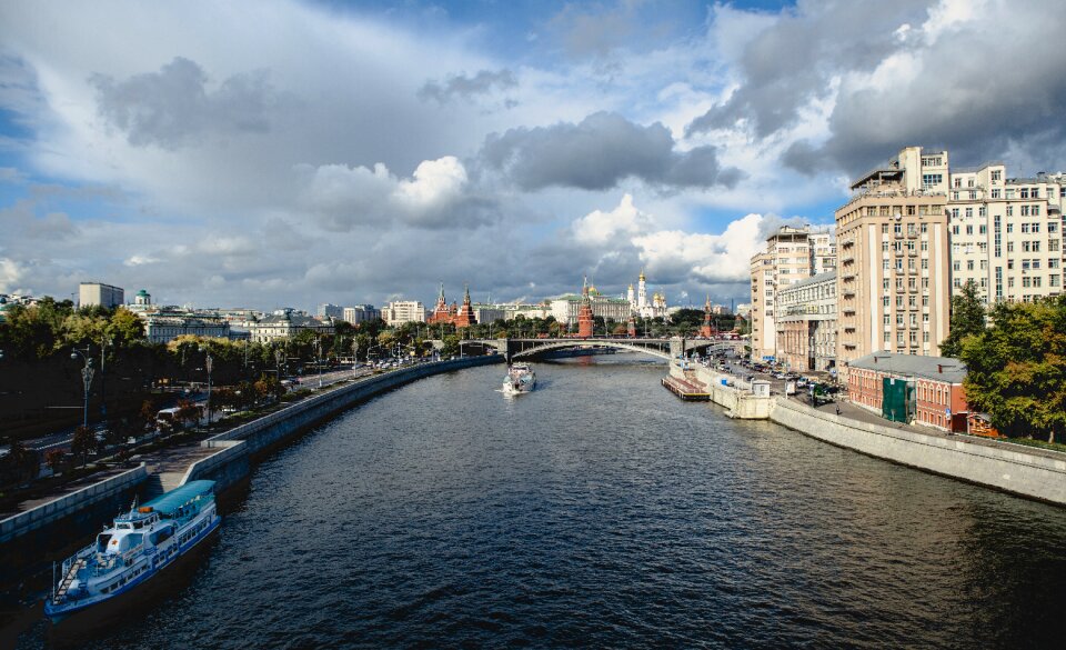 Panoramic travel the urban landscape