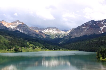 Snow lake colorado photo