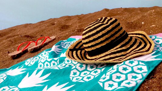 Summer hat relax photo