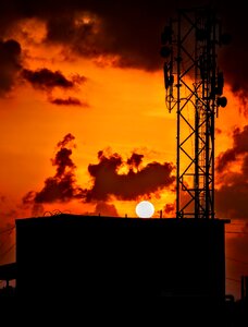 Pollution fuel tower photo