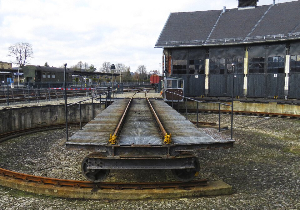 Rails locomotive shed turn