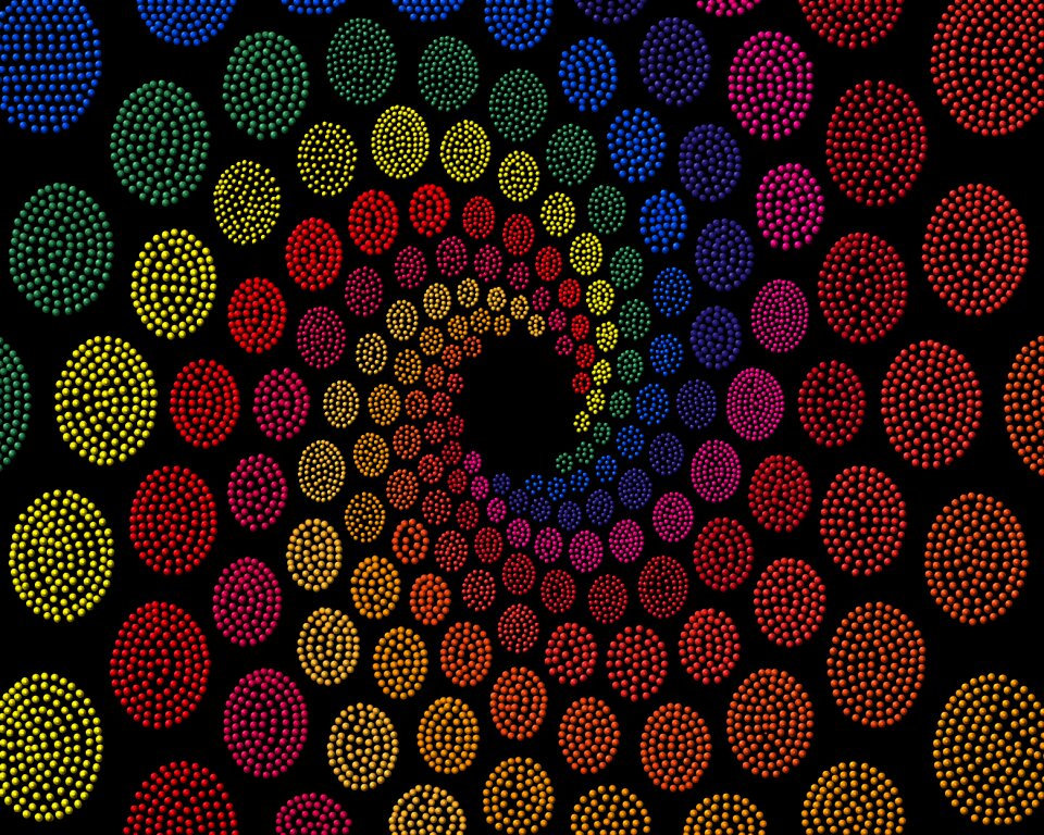 Graphic decoration round