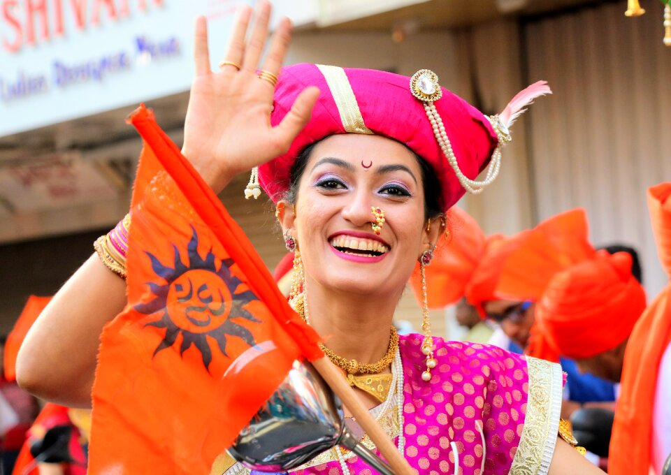 Portrait woman festival