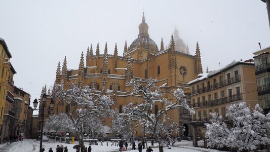 Winter snow architecture