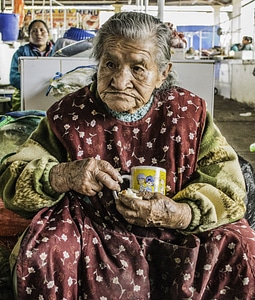 Female elderly peruvian