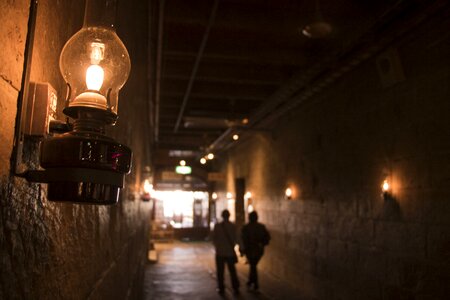 Illuminated light lantern photo