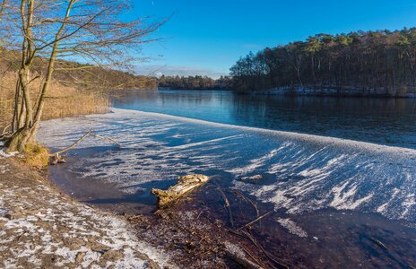 Winter cold lake