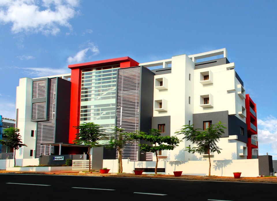Horizontal plane contemporary exterior