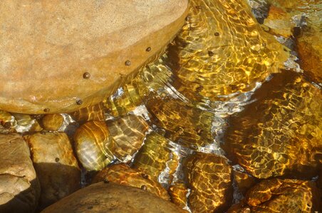 Beach water pebbles
