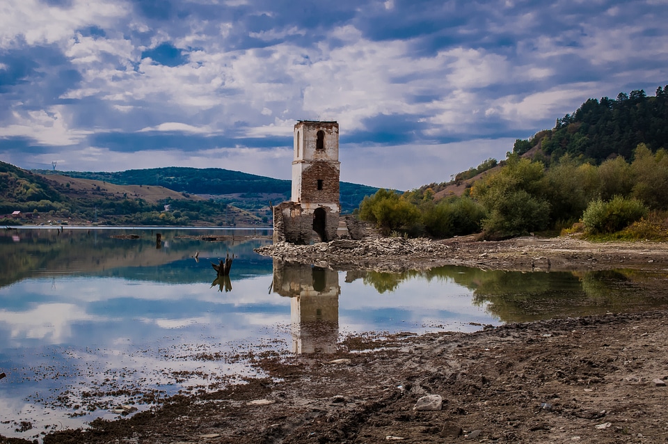 Lake old architecture