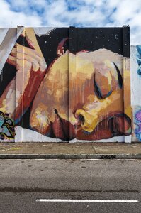 Dream urban city mural