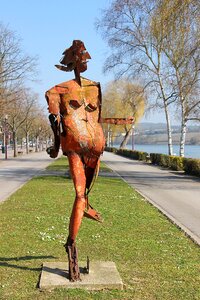 Sheet metal statue