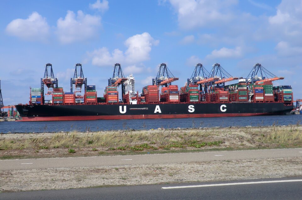Maritime international container ship