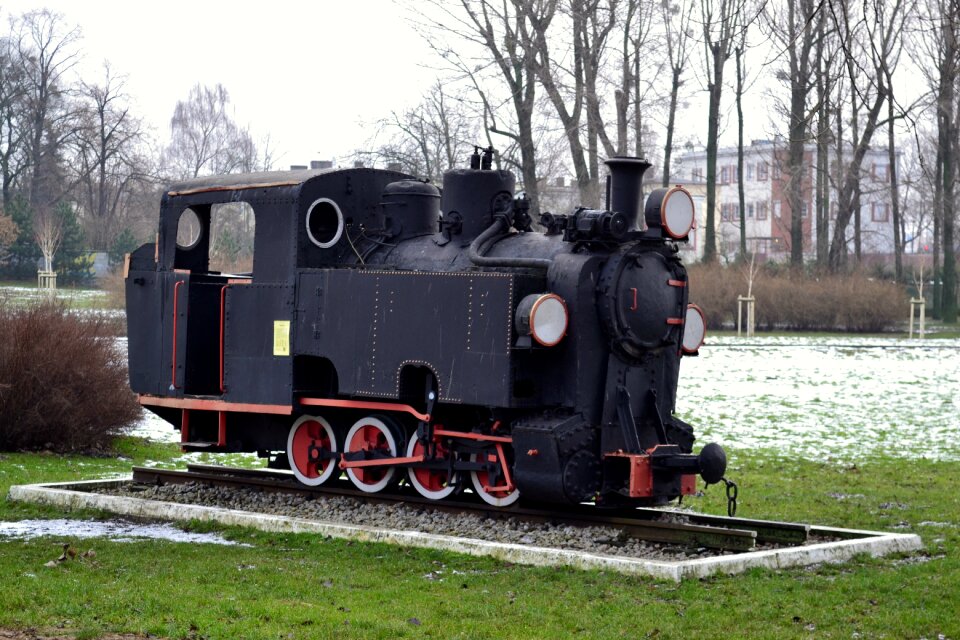 Locomotive old train narrow-gauge railway