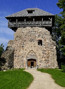 Building outlook observation tower