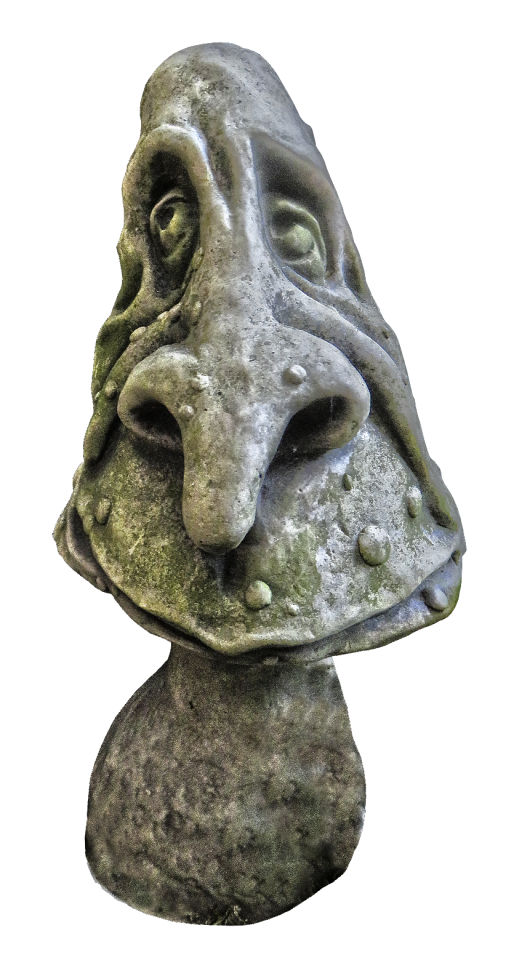 Face ceramic sculpture