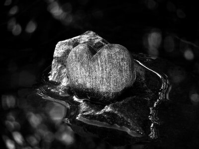 Heart water love photo