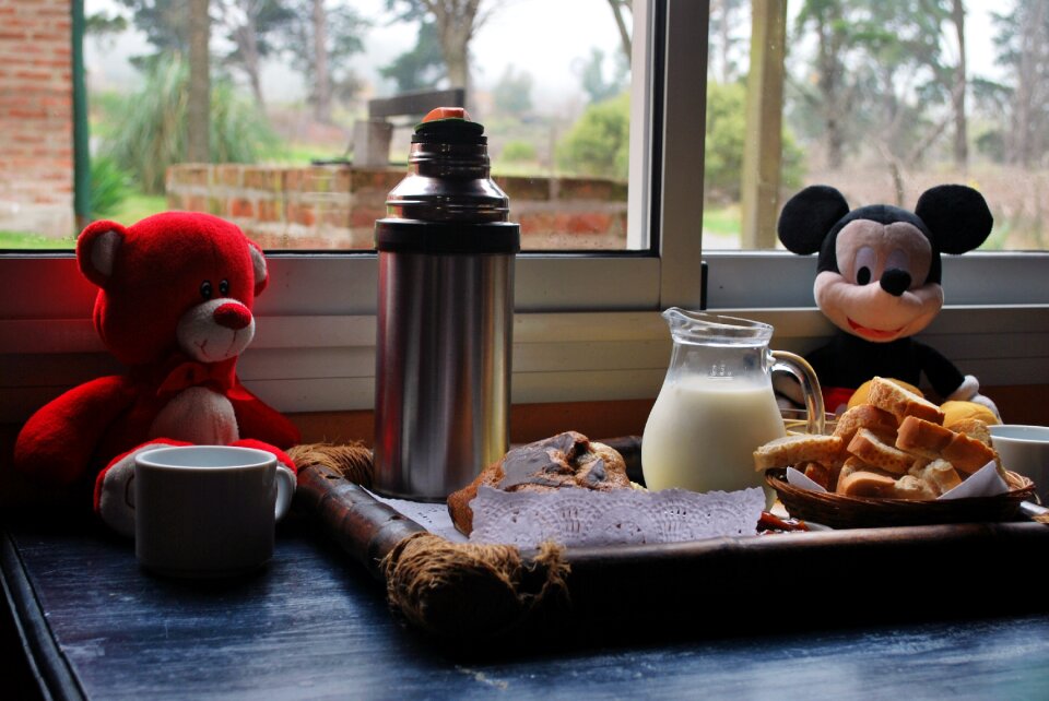 Family breakfast plush toys