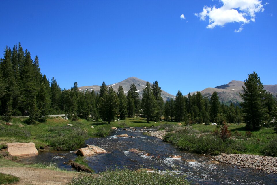 Landscape mountain yosemite
