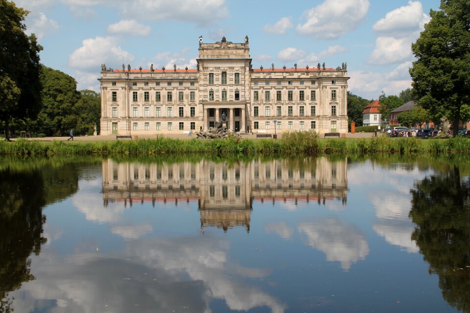 Architecture reflection castle ludwigslust