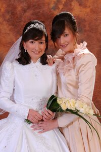 Two portrait bride