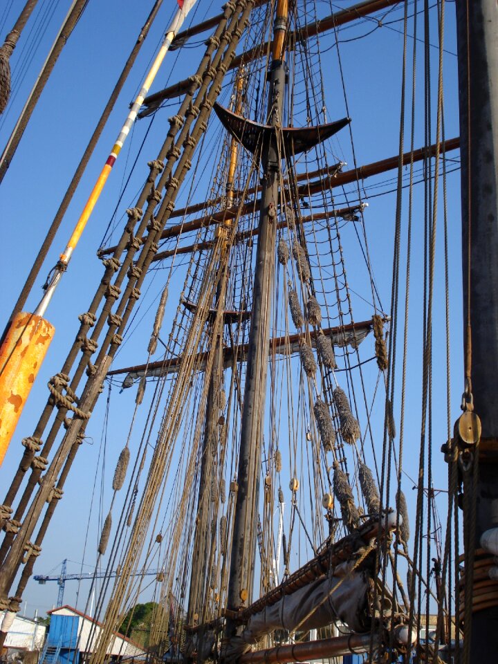 Sailing boat dew travel