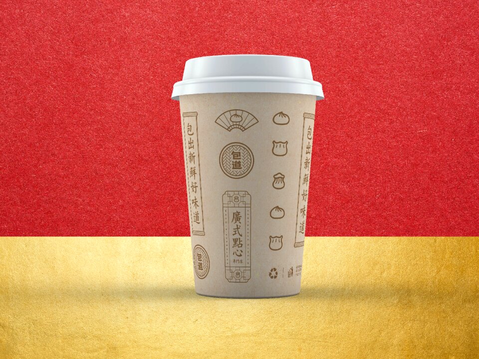 Cup effect picture chinese style
