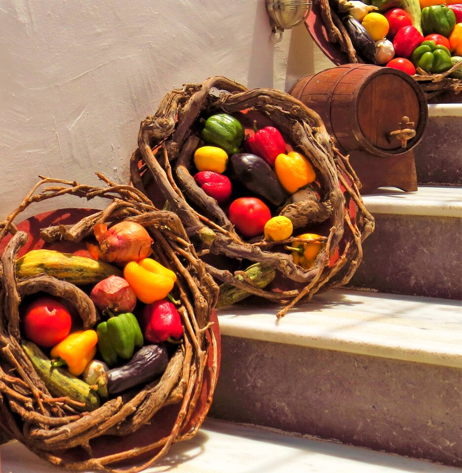 Santorini color vegetarian