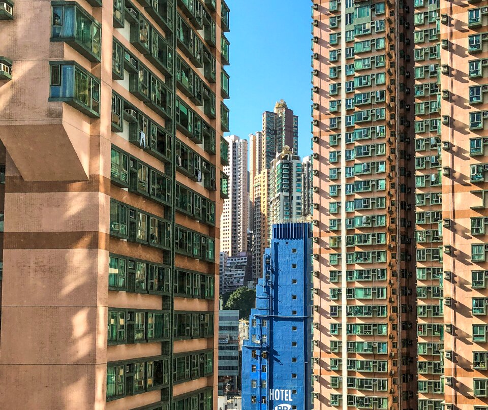 Tall apartment the skyscraper